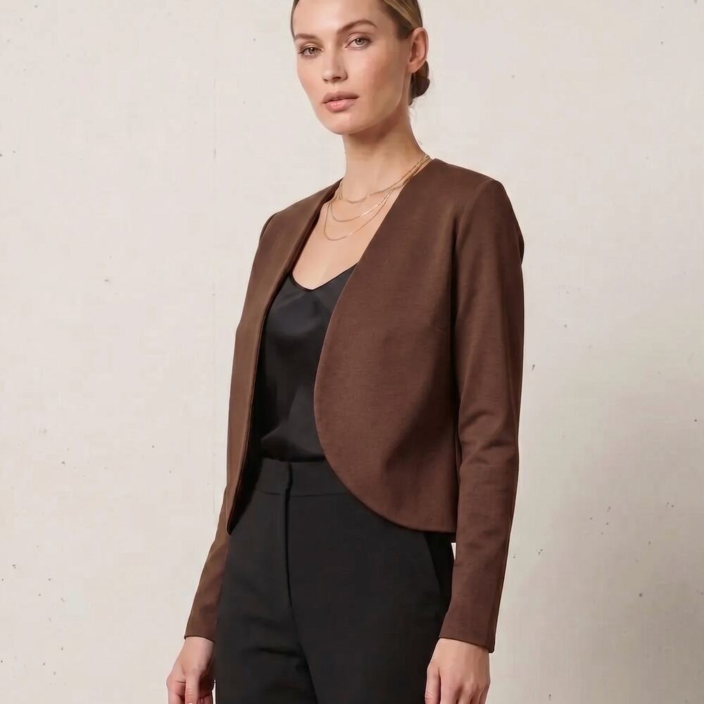 NEW RIPLEY RADER Ponte knit Bolero in Olive Green size 1